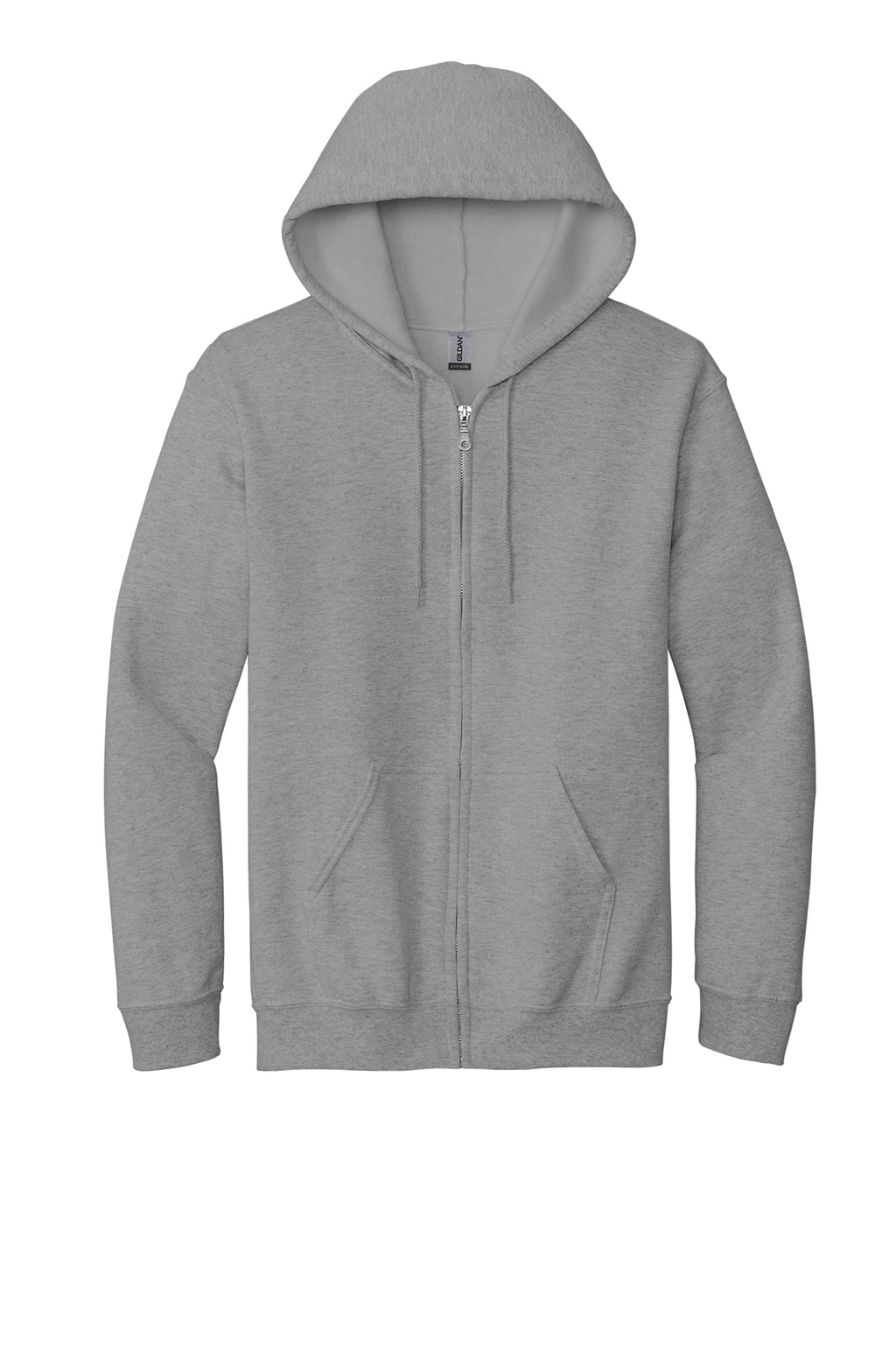 Gildan Full-Zip Hooded Sweatshirt Mens/Unisex Hoodies Sport Grey