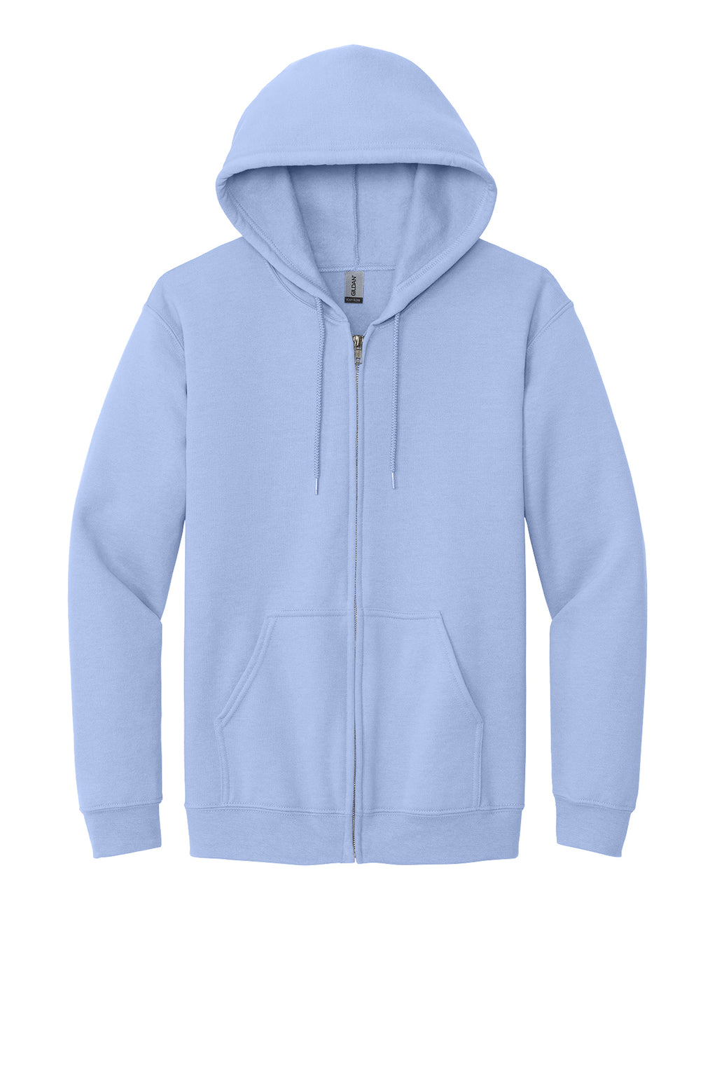 Gildan Full-Zip Hooded Sweatshirt Mens/Unisex Hoodies Carolina Blue