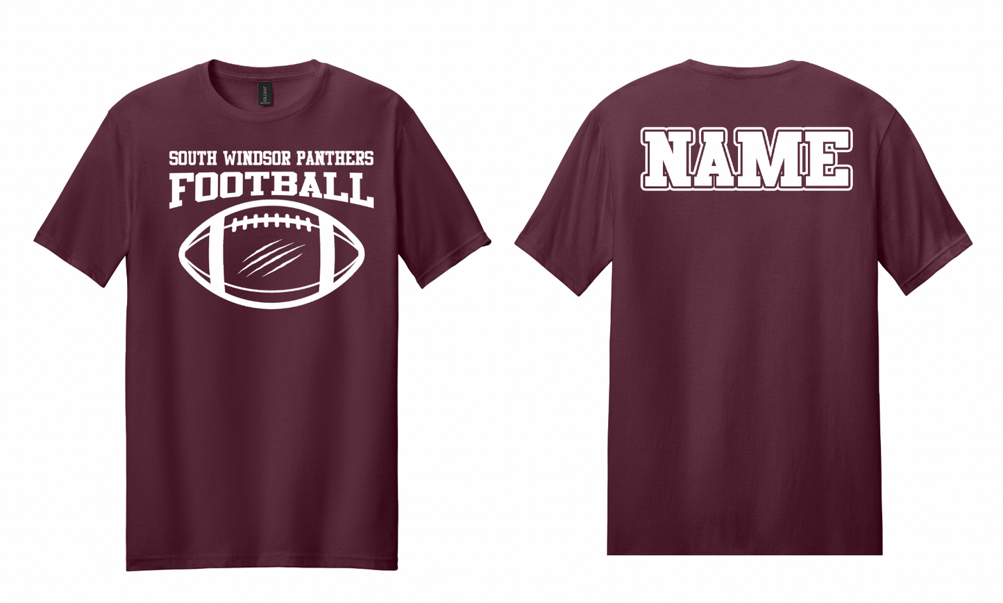 Panthers Ripped Football T Shirt