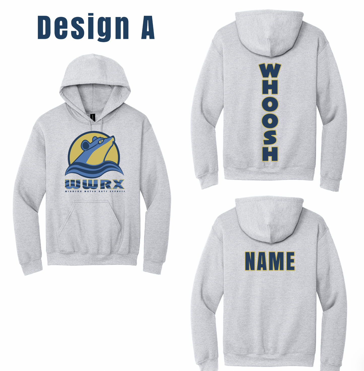 Windsor Water Rats Express Solid-Color Hoodies