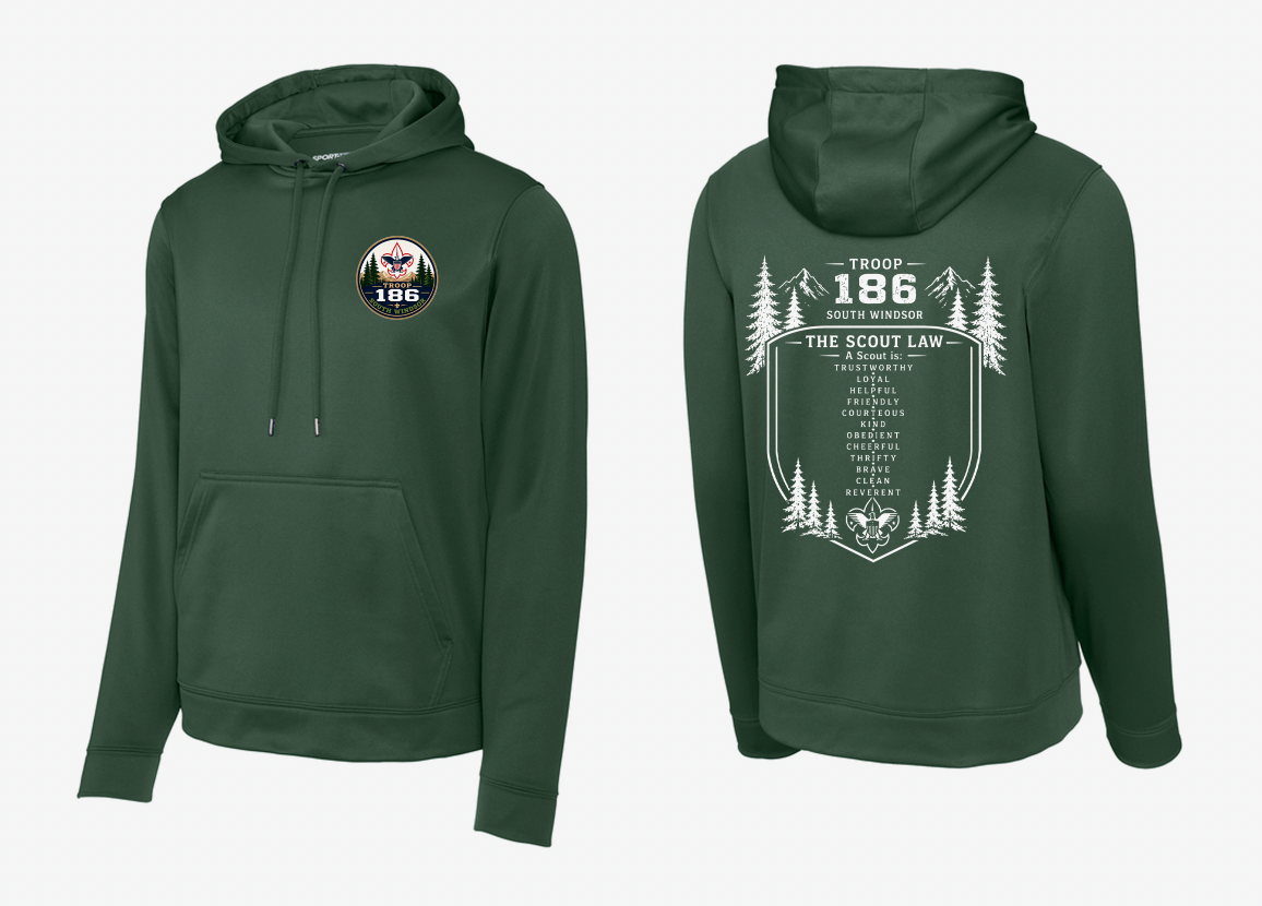 Troop 186 Performance Pullover Hoodie