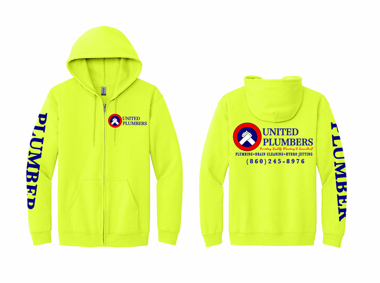 United Plumbers Full-Zip Hoodies