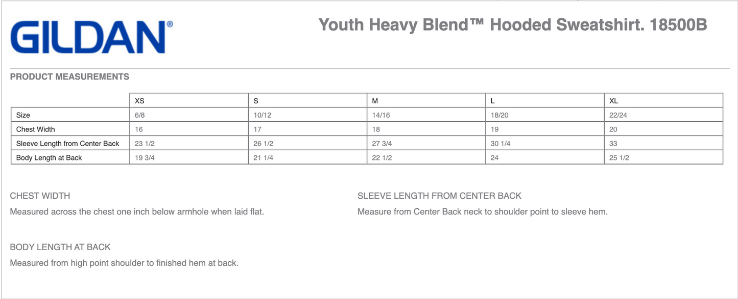 Gildan Youth Hoodies