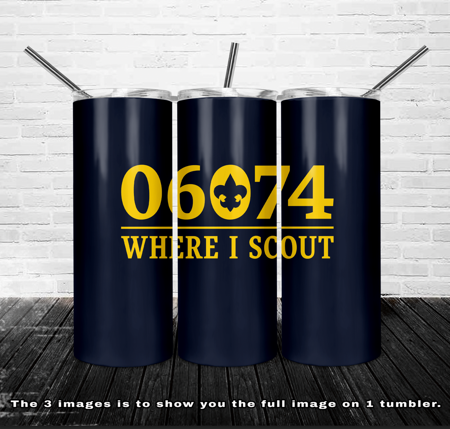 Troop 682 20oz Skinny Tumbler