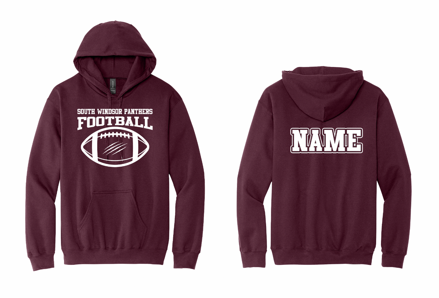 Panthers Ripped Football Hoodie