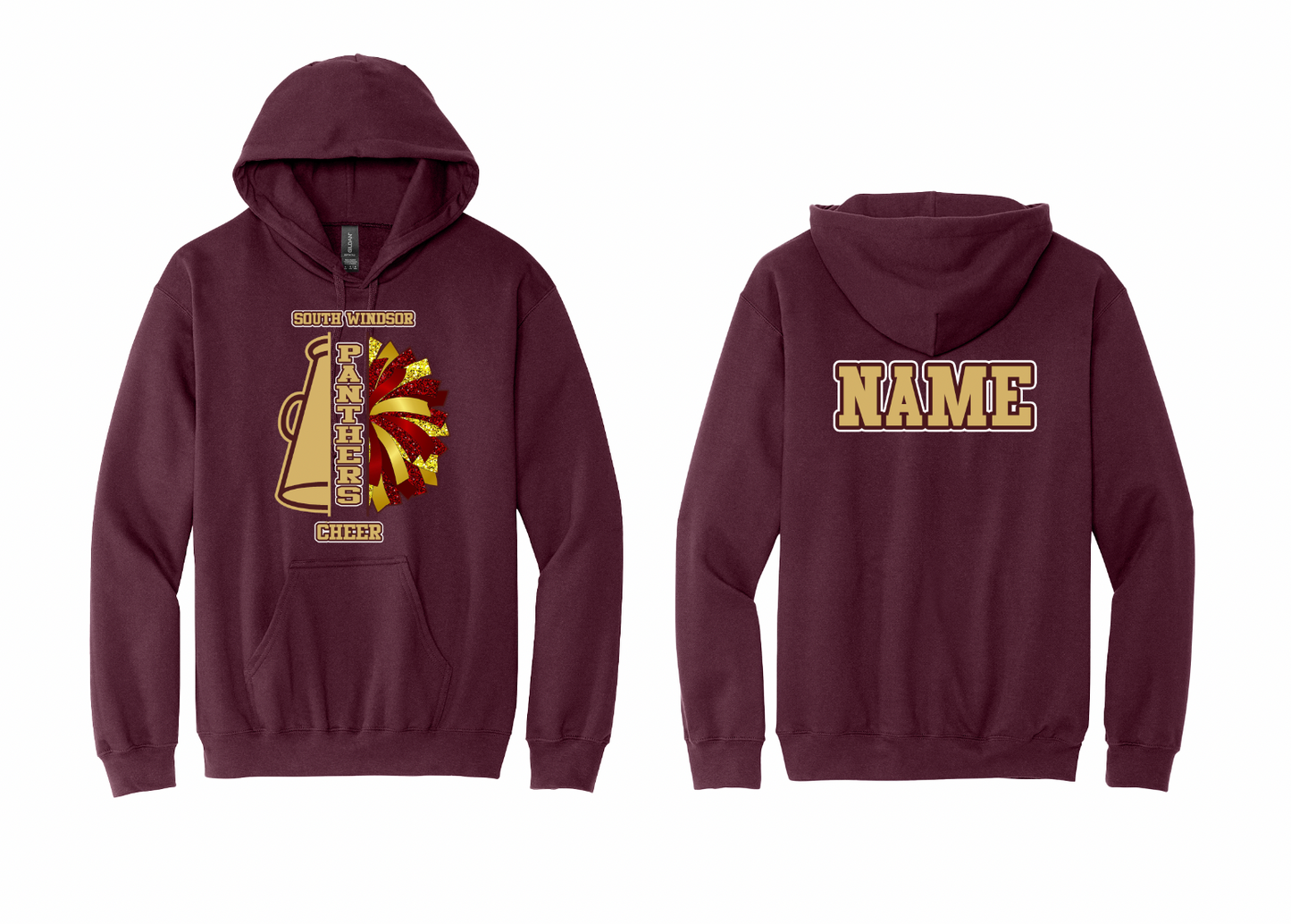 Panthers Cheer Pom/Megaphone Hoodie
