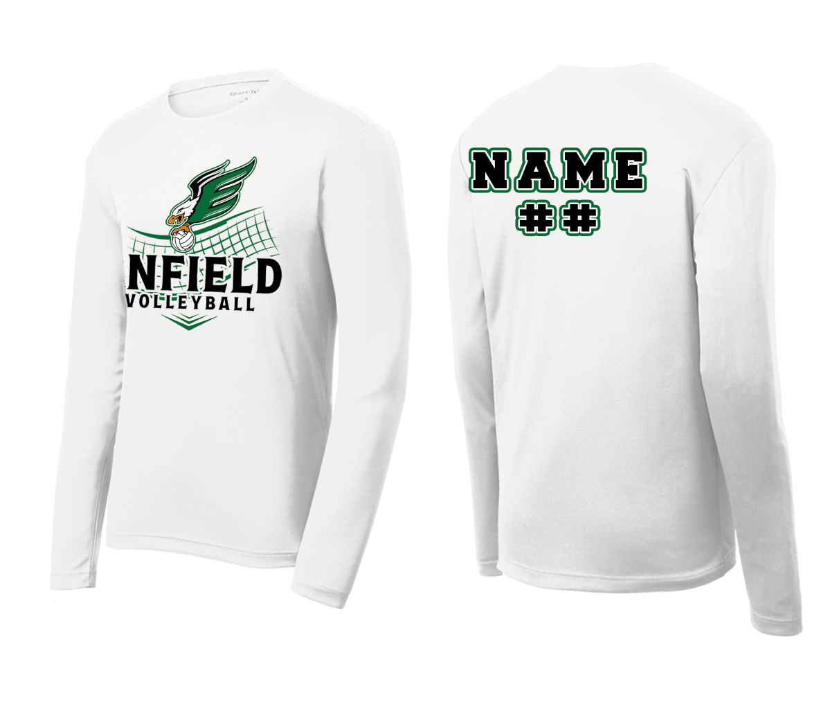 Enfield Boys' Volleyball Long Sleeve Warm-Up T-Shirts ST350LS