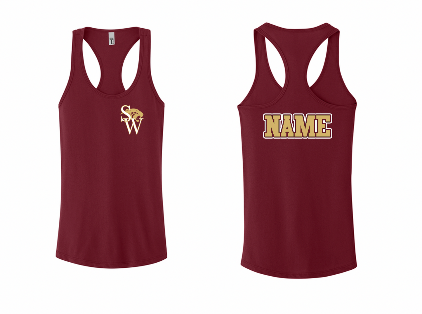 Panthers Logo Emblem Racerback Tank