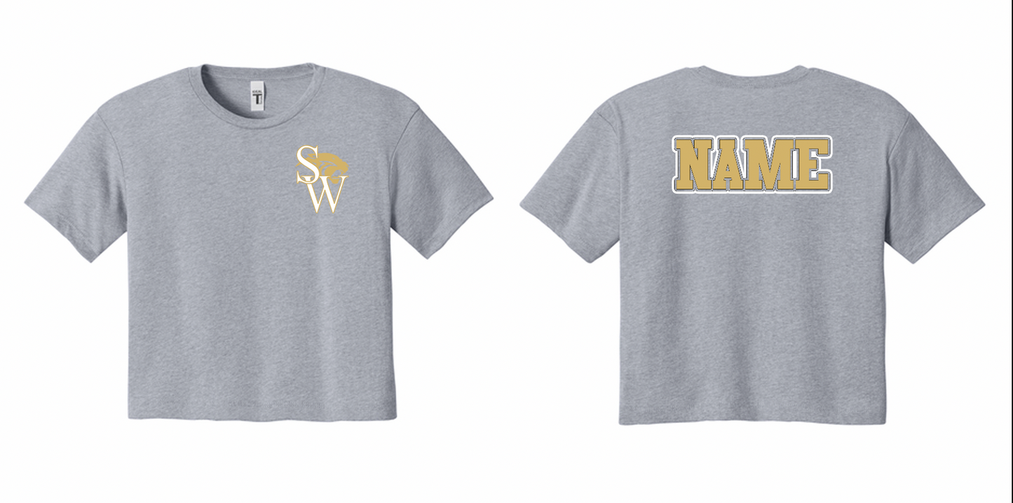 Panthers Logo Emblem Crop Top
