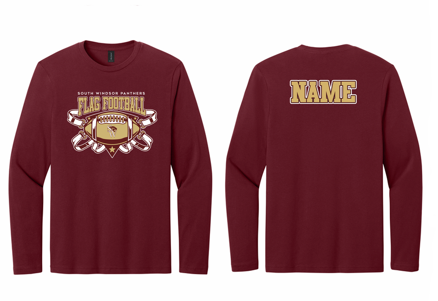 Panthers Flag Football Long-Sleeve T-Shirt