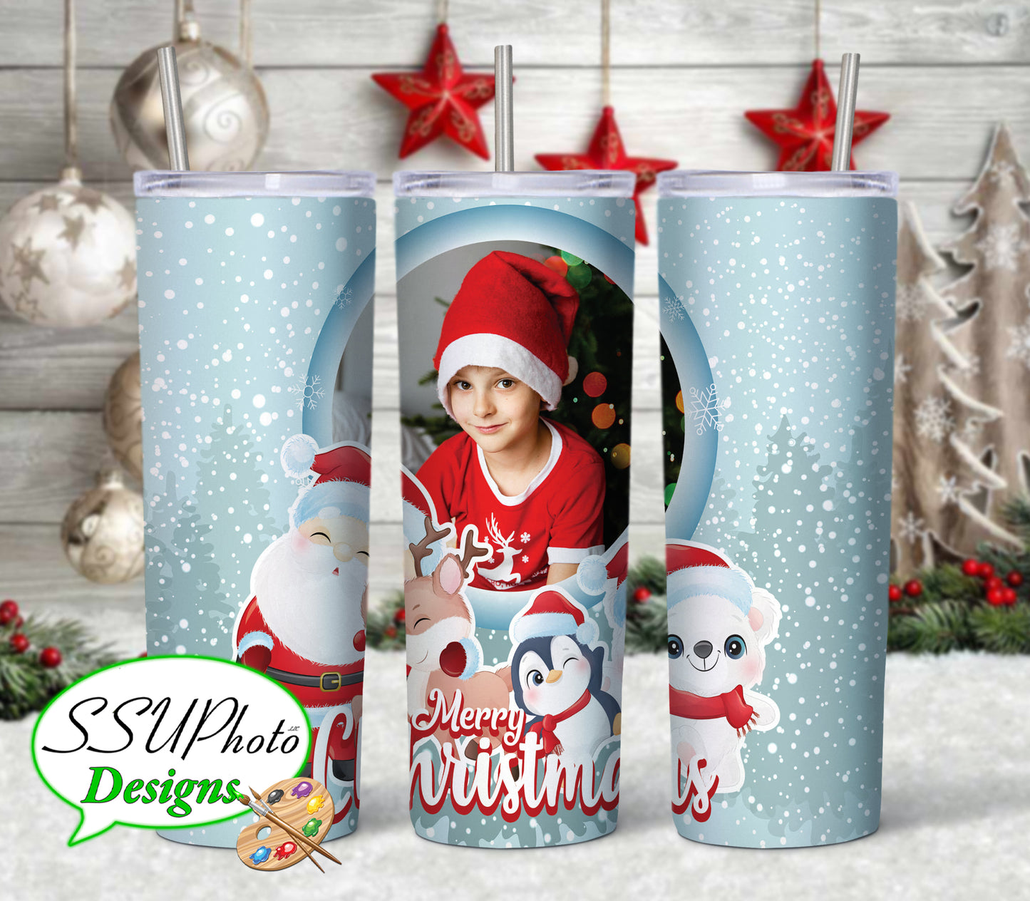 Winter Holiday Photo Collection 20oz Tumbler