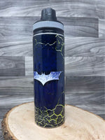 Custom Designed 28 oz Alu Water Bottle Colored Cap
