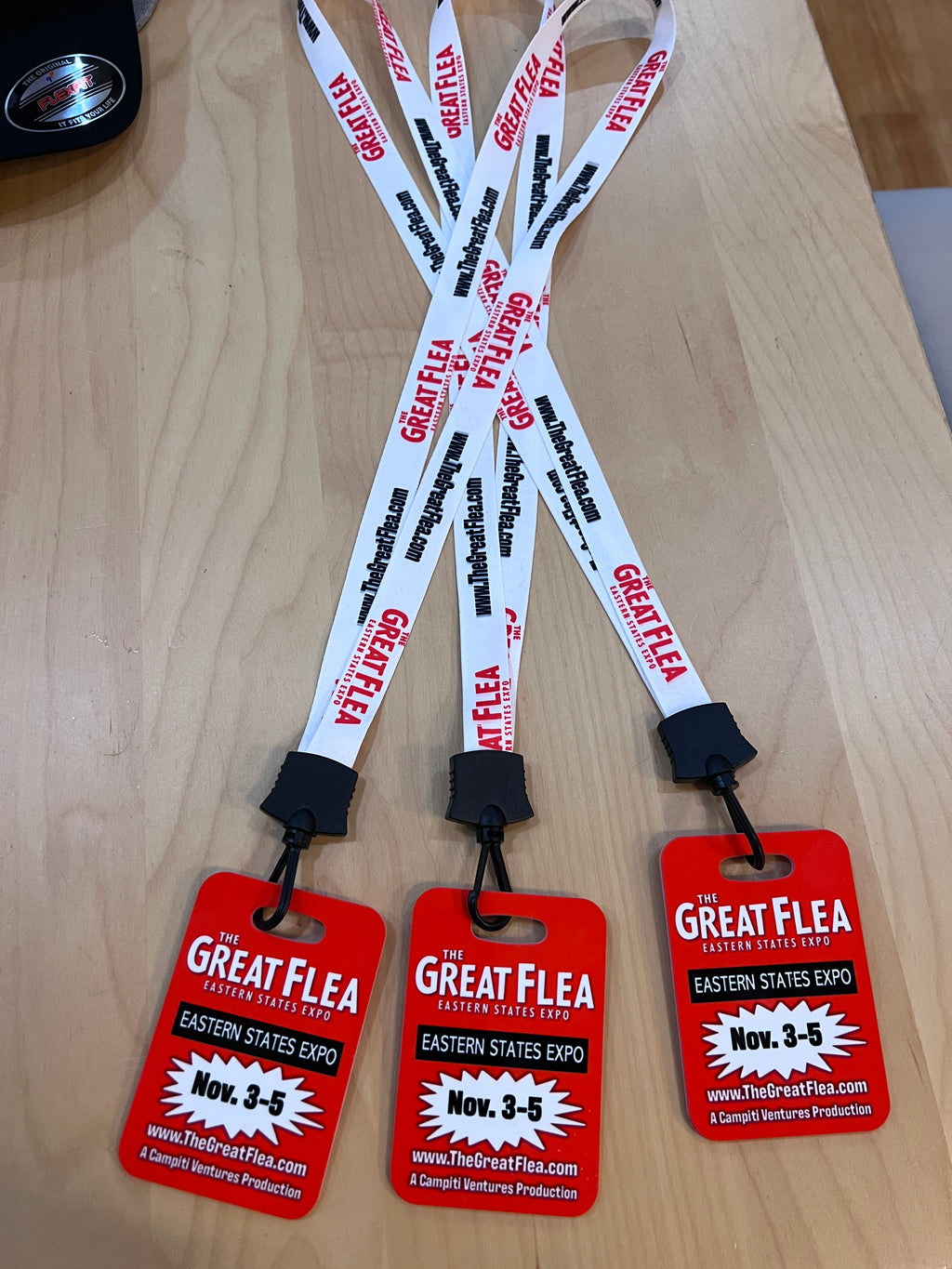 Double sided Lanyard with badge