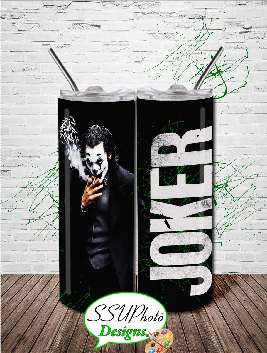 Smoking Joker 20 OZ Skinny Tapered TumblerD Digital Design – SSUPhoto  Designs