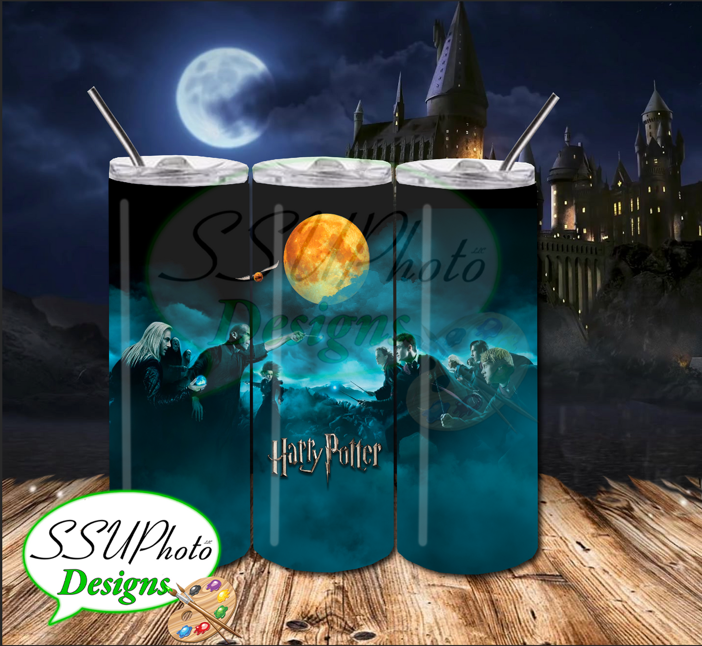 HP Fight 20 OZ Skinny TumblerD Digital Design