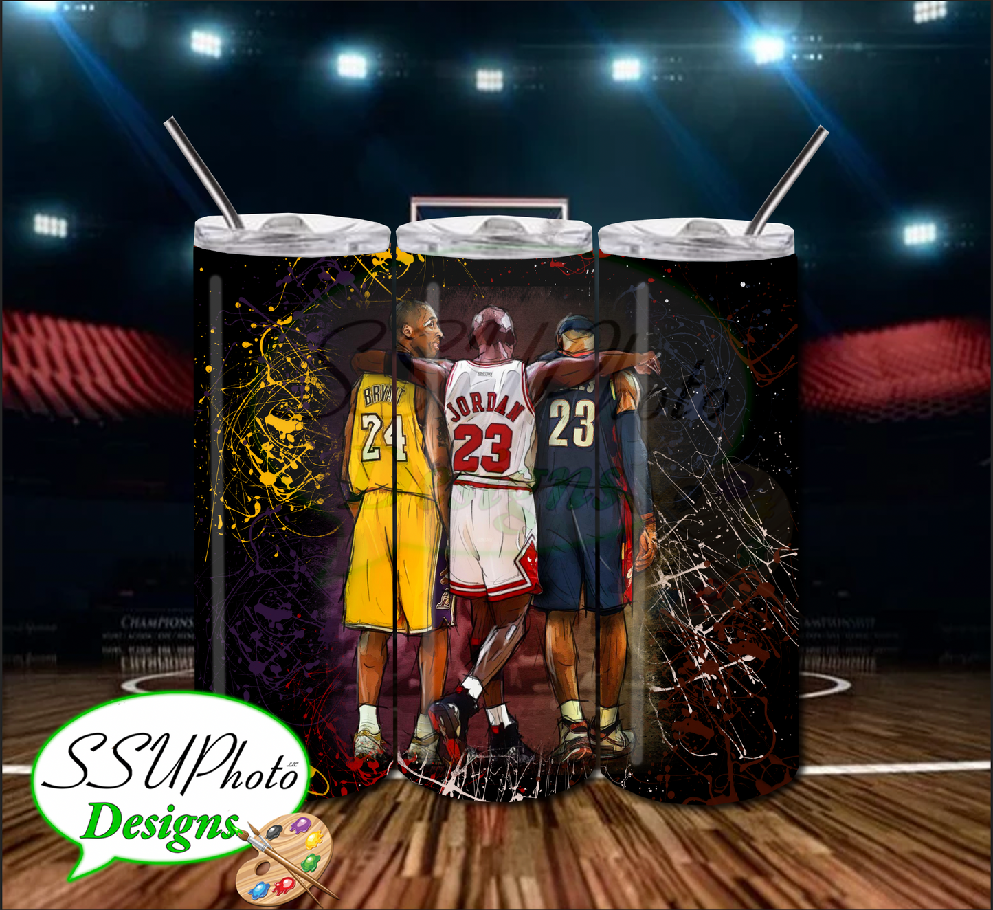 Legends 20 OZ Skinny Tumbler straight Digital Design