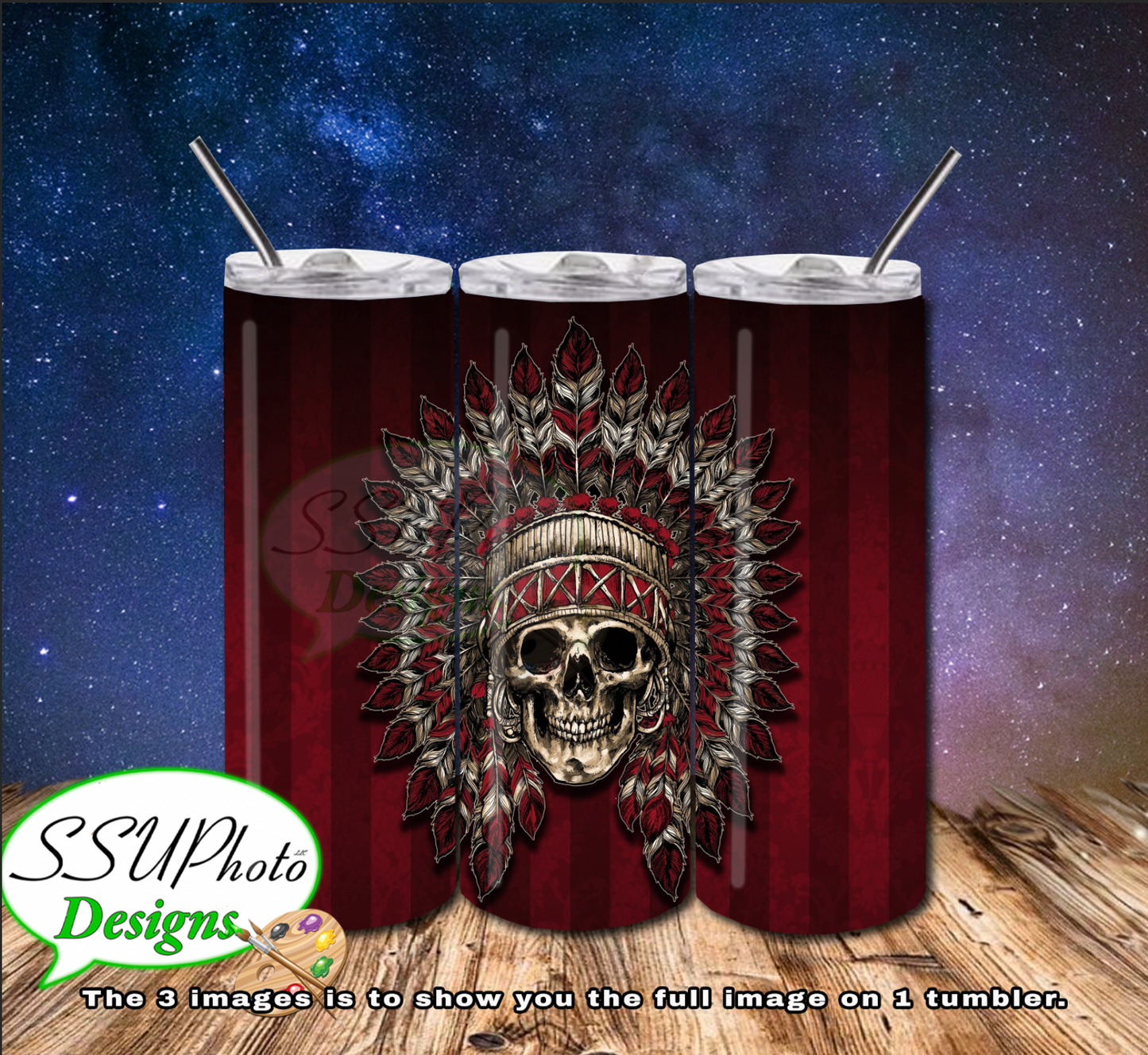 Indigenous Collection 20 OZ Skinny TumblerD Digital Design