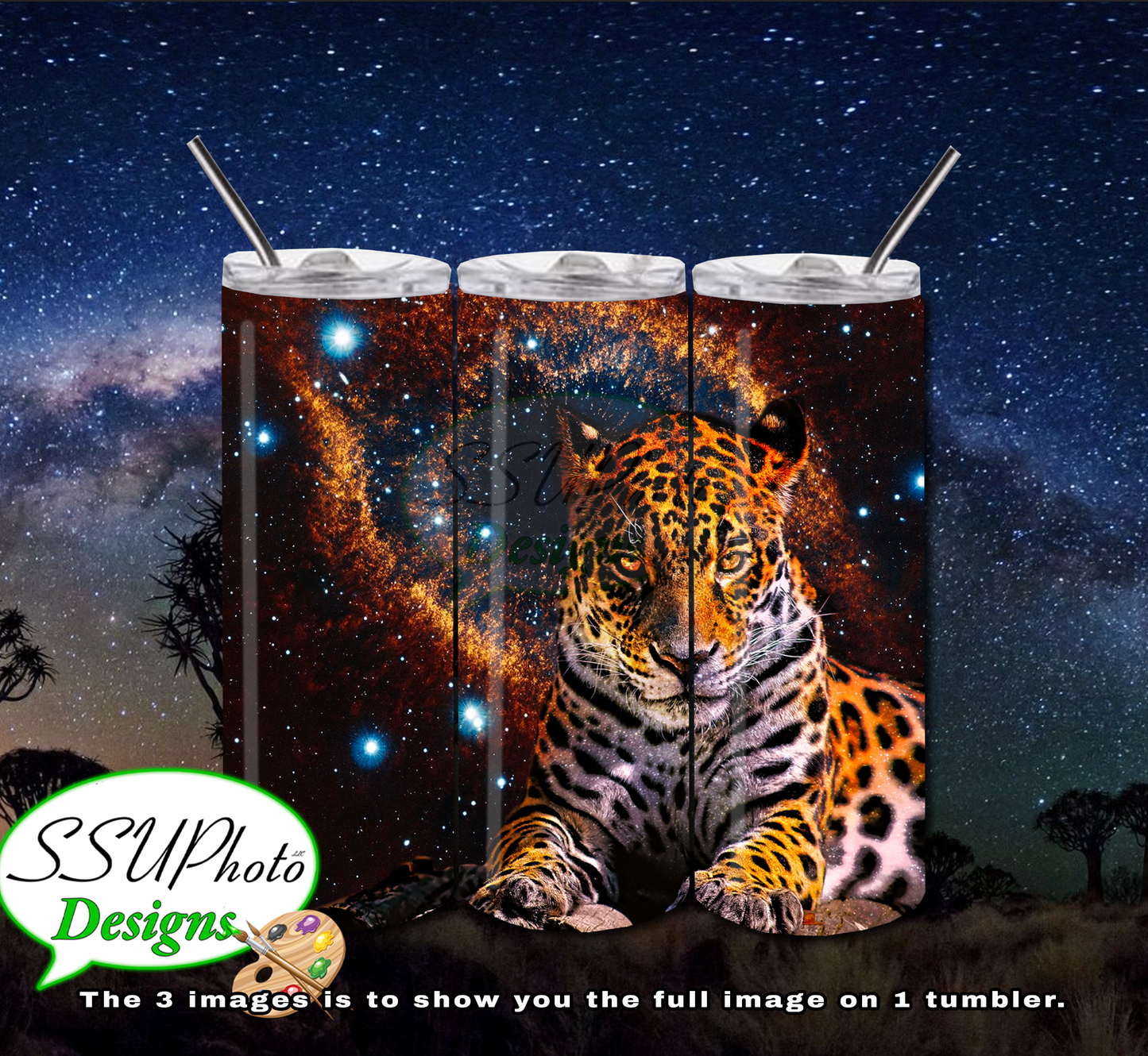 Eye Of The Tiger 20 OZ Skinny TumblerD Digital Design