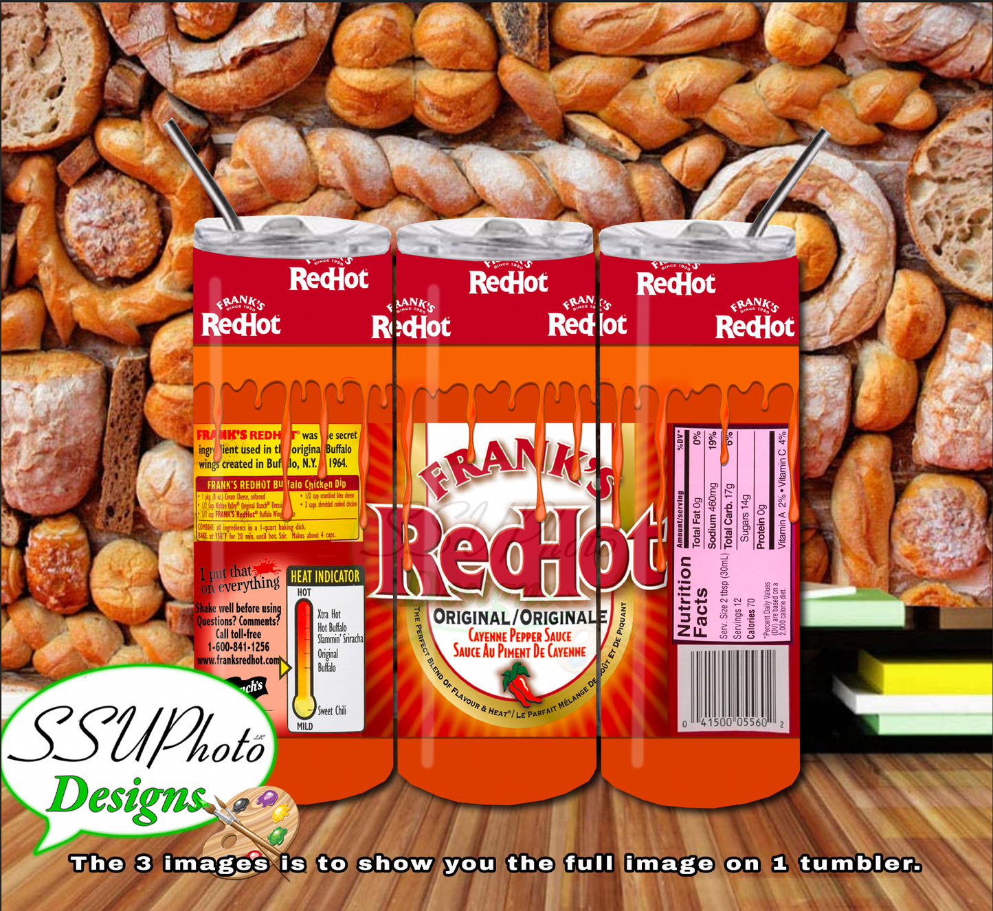 Red Hots 20 OZ Skinny TumblerD Digital Design