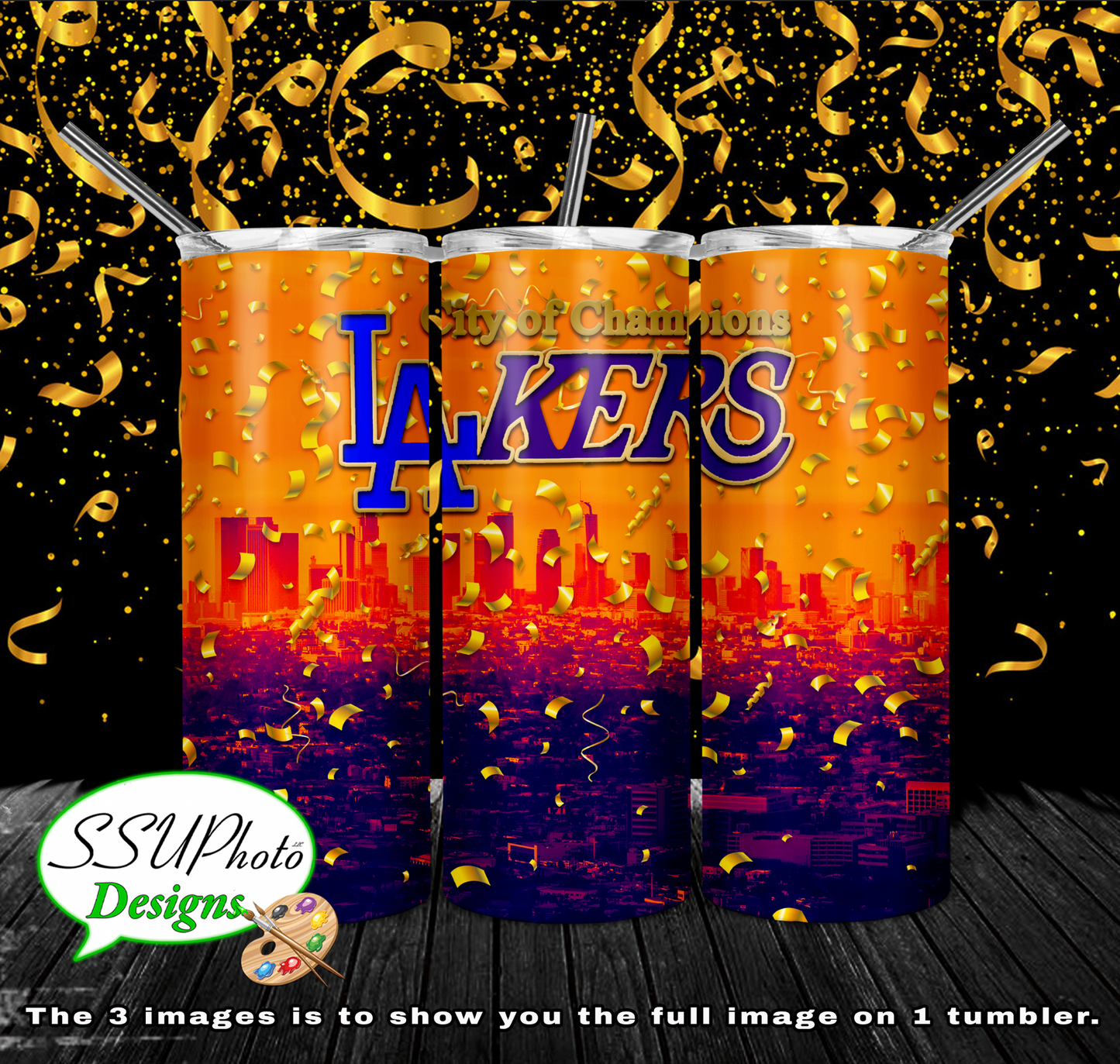Multiple Teams Collection 20 OZ Skinny TumblerD Digital Design