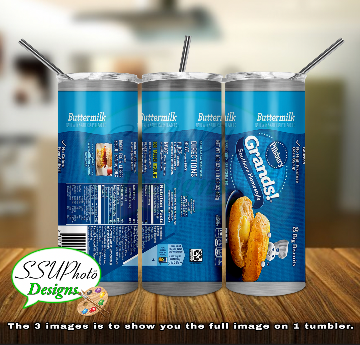 Grands 20 OZ Skinny TumblerD Digital Design