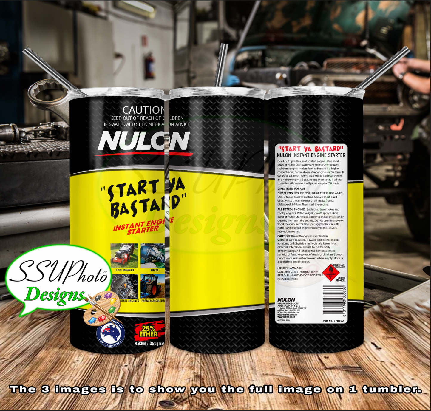 Nulon Engine starter 20 OZ Skinny TumblerD Digital Design