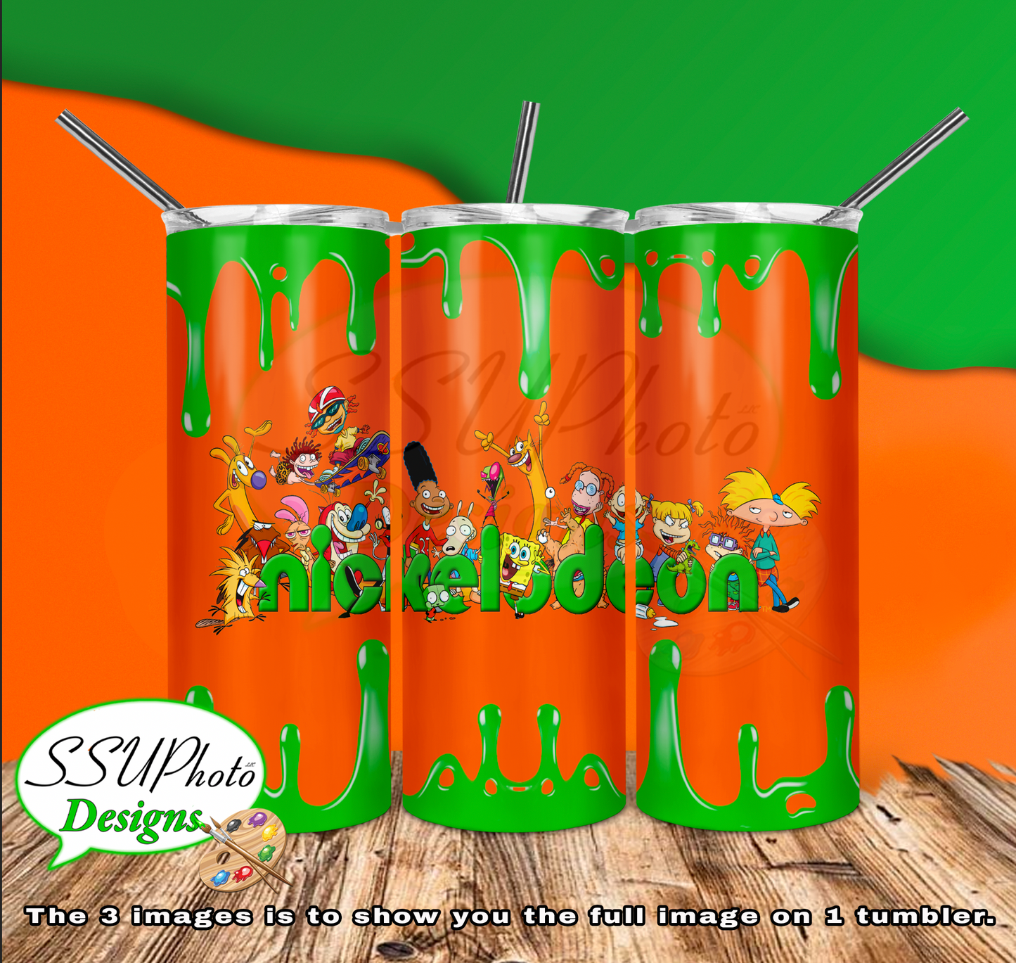 Nick 20 OZ Skinny TumblerD Digital Design