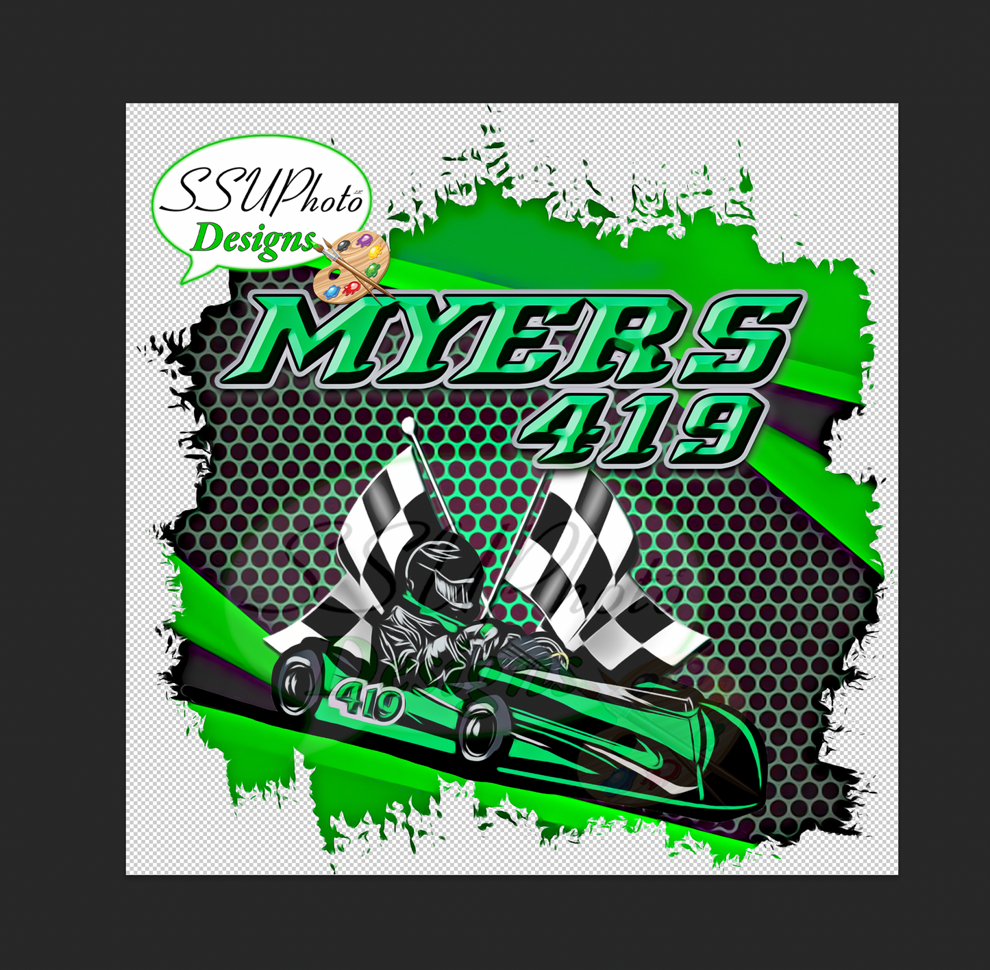 Myers Racing Shirt Design Digital Design