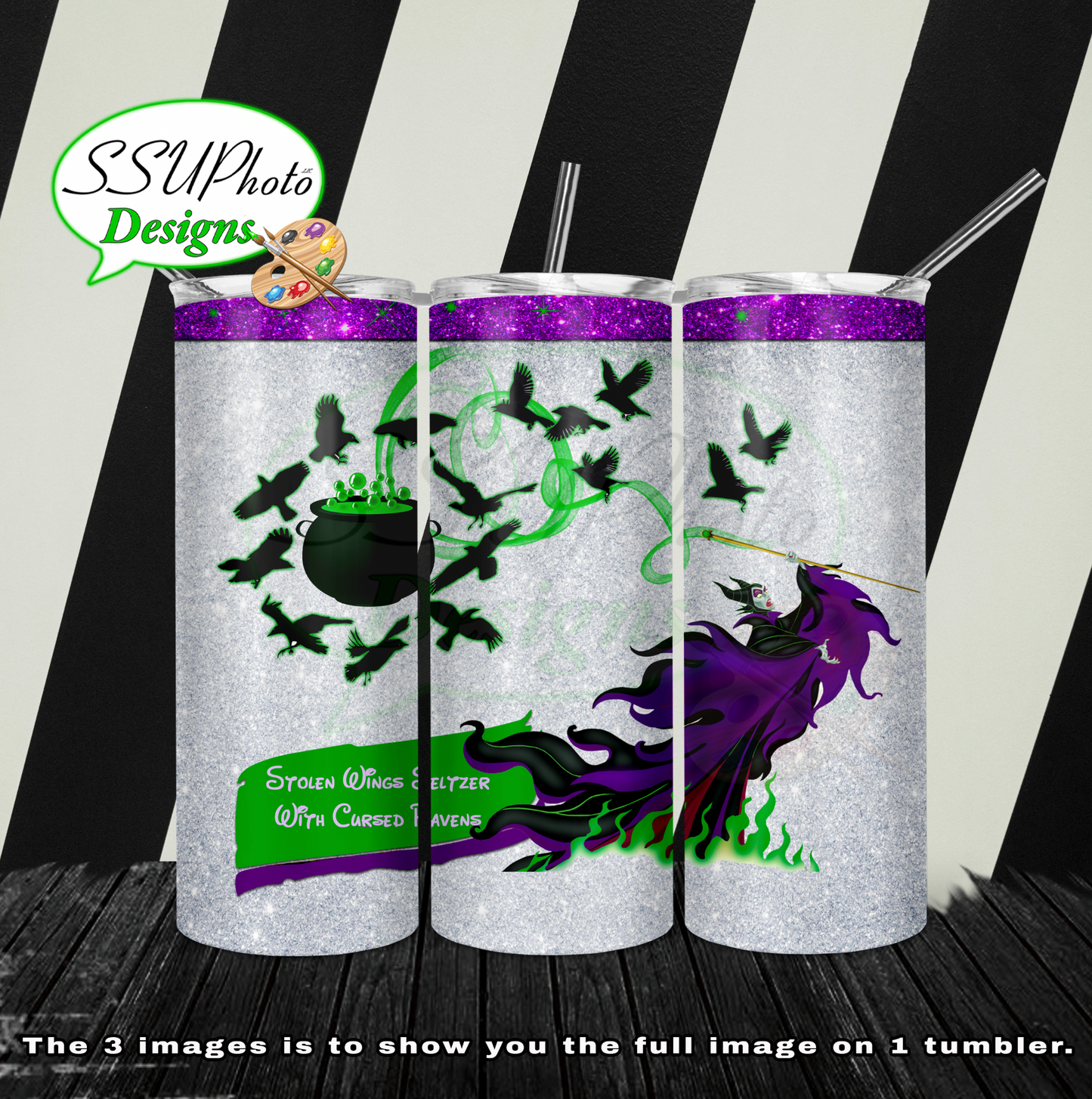 Villains Water 20 oz and 30oz OZ Skinny TumblerD Digital Design
