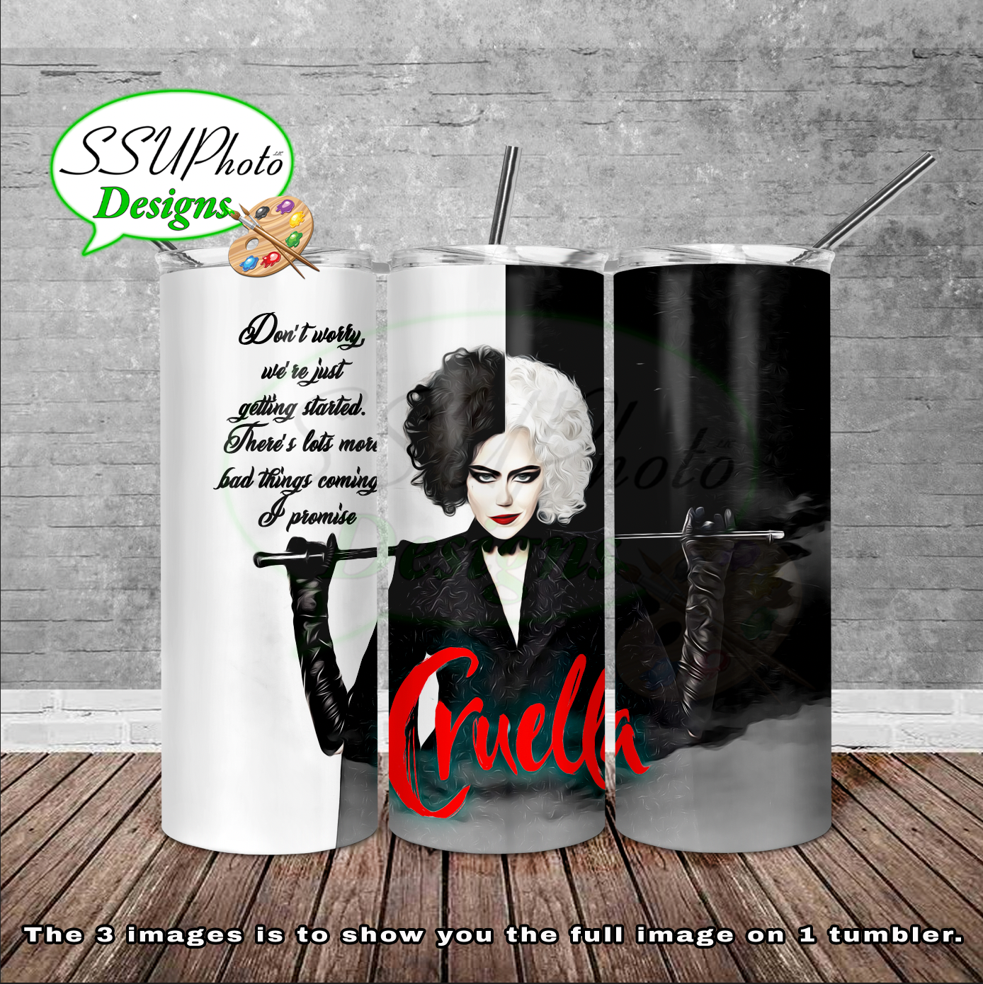 CruelD 20 oz and 30oz OZ Skinny TumblerD Digital Design