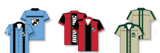 BUTTON UP BOWLING SHIRT POLYESTER
