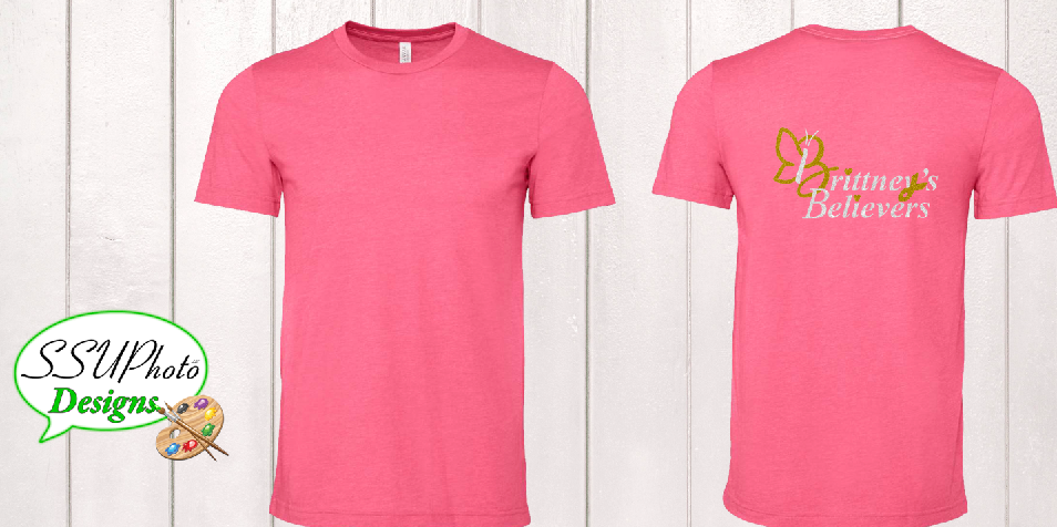 Bella Canvas Heather Charity pink Short Sleeve Shirt