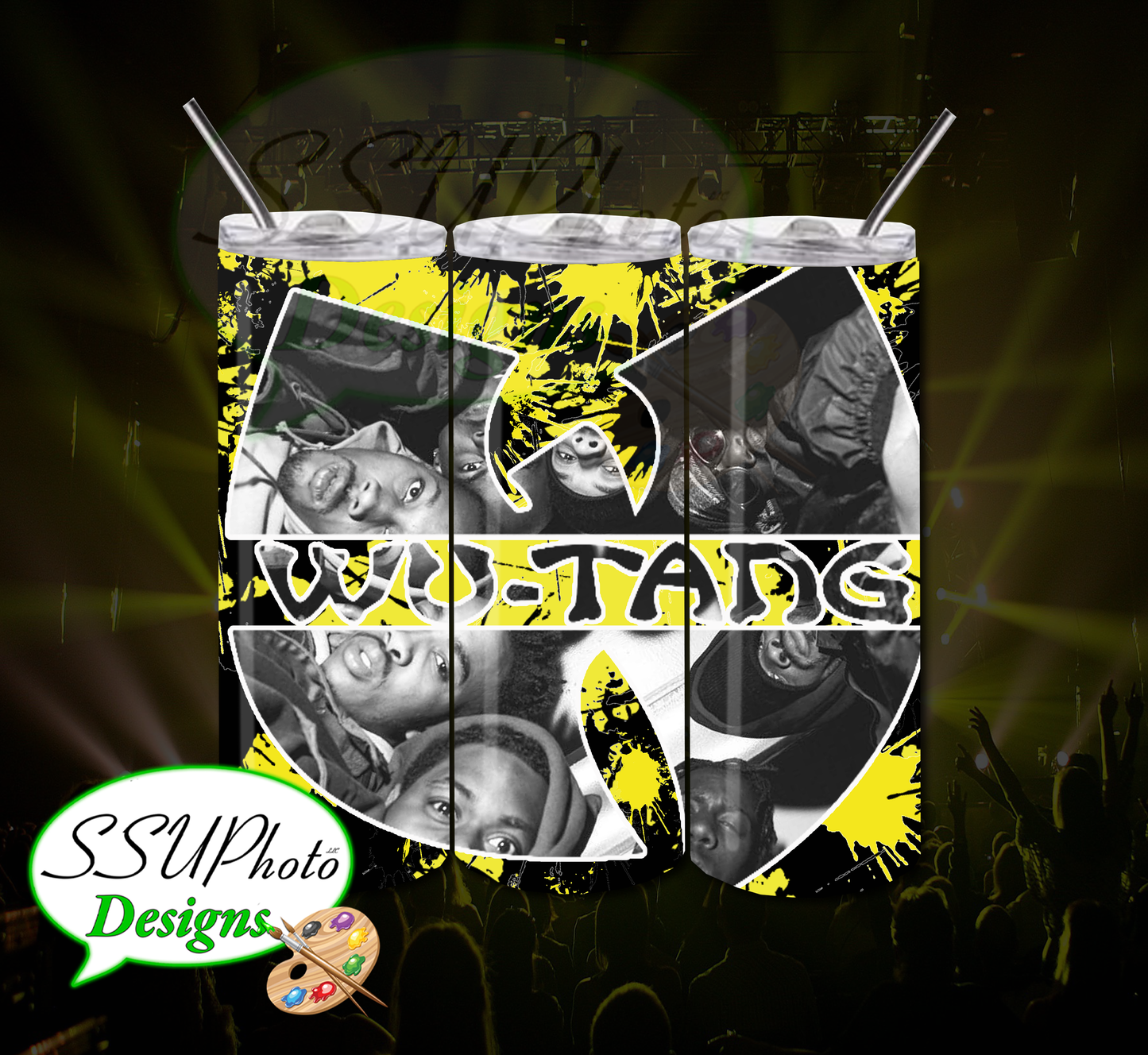 WuTang 20 OZ Skinny Tumbler straight Digital Design