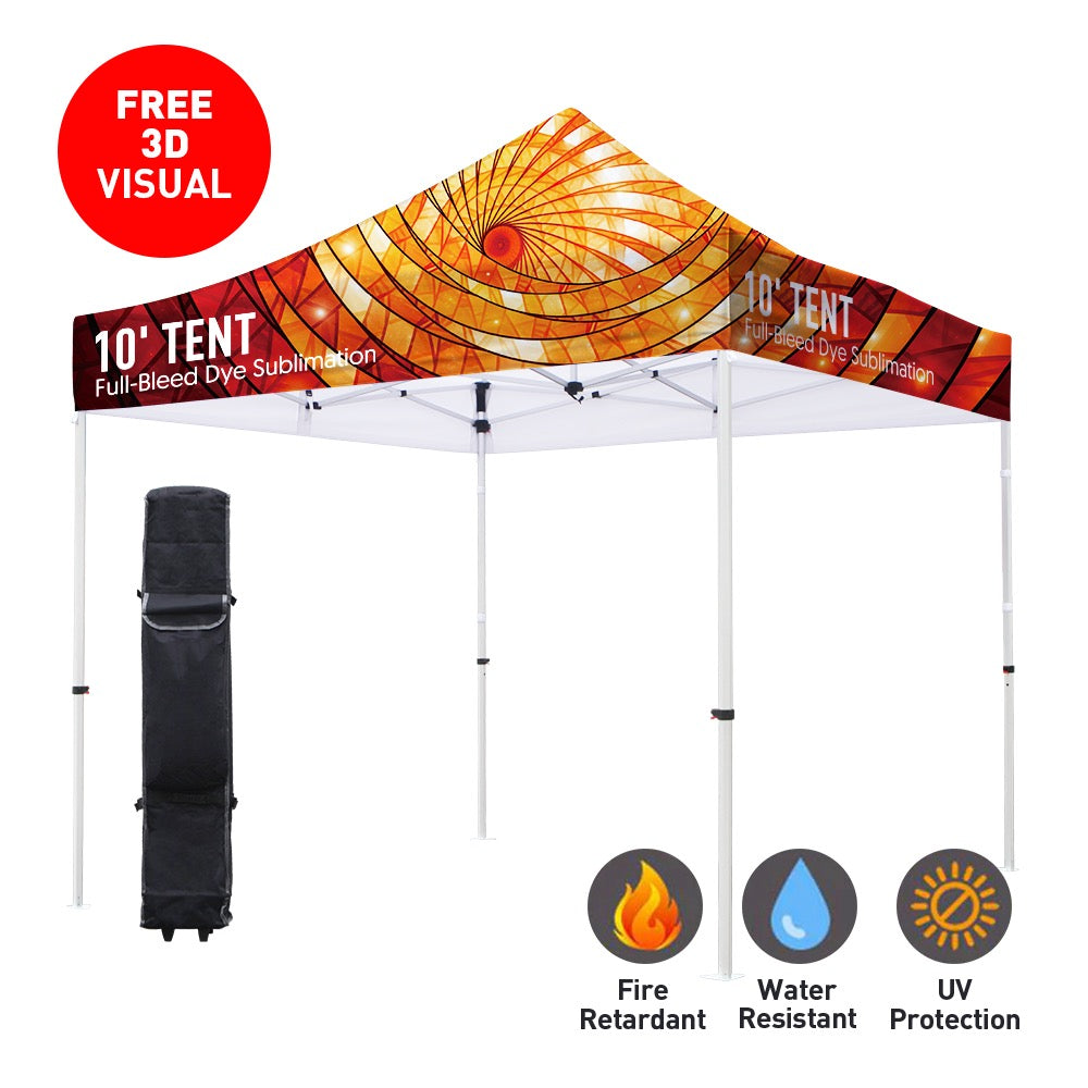 Premium Aluminum 10' Tent Kit 17" Valance