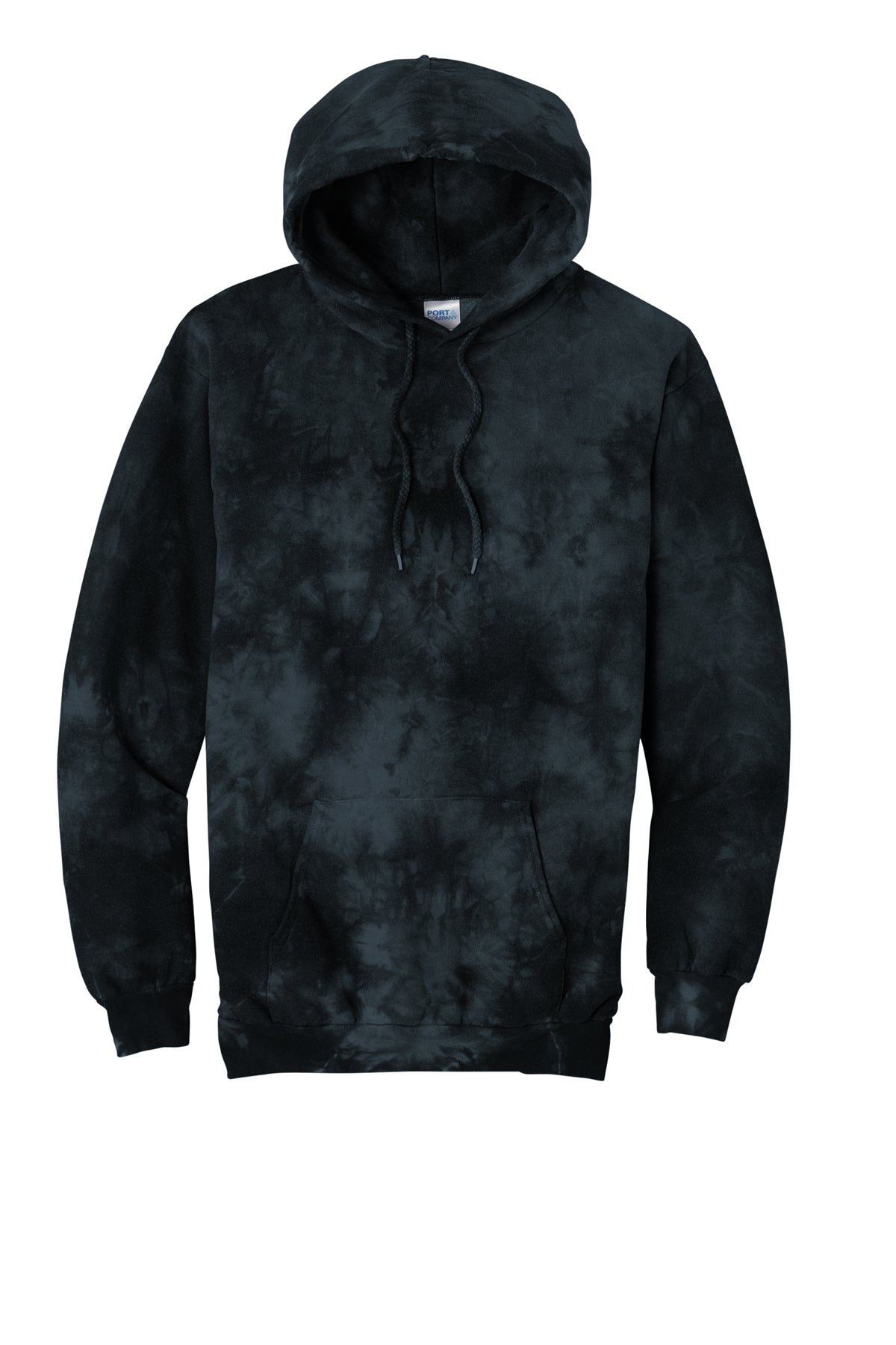 Port & Company® Crystal Tie-Dye Hoodie Black