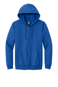 Gildan Full-Zip Hooded Sweatshirt Mens/Unisex Hoodies Royal Blue