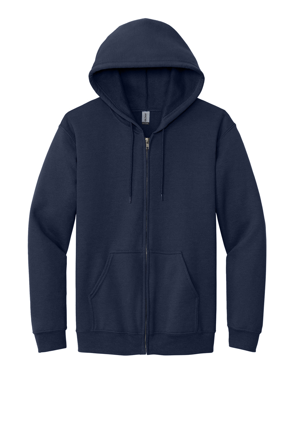Gildan Full-Zip Hooded Sweatshirt Mens/Unisex Hoodies Navy