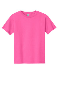 Gildan Youth S/S Shirts Safety pink