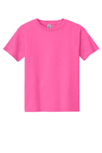 Gildan Youth S/S Shirts Safety Pink