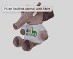Stuffed Elephant with customizable T-shirt