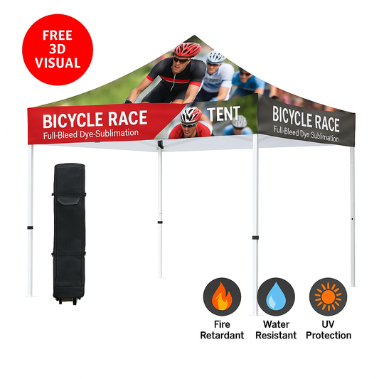 Premium Aluminum 10' Tent Kit 17" Valance