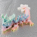 3D Printed Rainbow Blossom Dragon, 3D Printed Dragon