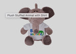 Stuffed Elephant with customizable T-shirt