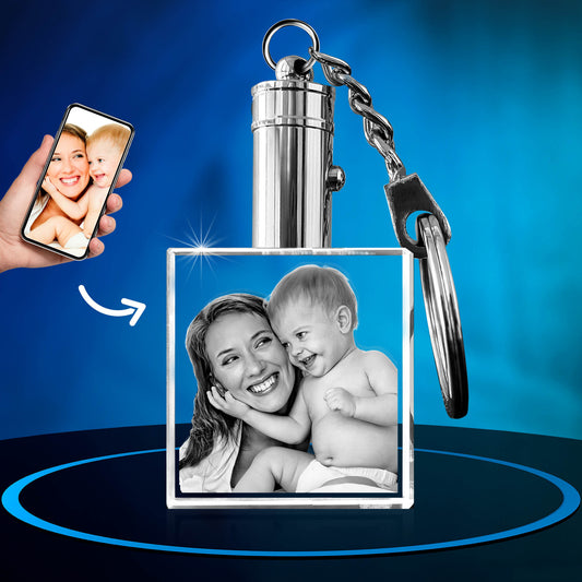 3D Crystal Photo Keychains Starting at $49