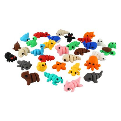3D Printed Cute Articulated Animals – Mixed Pocket Pets