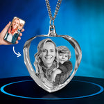 3D Crystal Photo Necklaces Starting at $49