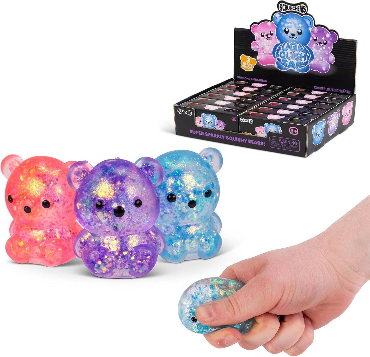 Scrunchems® Sugar Diddy Bears Squishy 3 pack