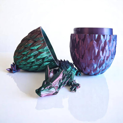 3D Printed 12" Dragon and 6" Egg
