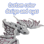 3D Printed Stone Dragon - Articulated and Moveable Wings
