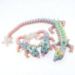 3D Printed Rainbow Blossom Dragon, 3D Printed Dragon